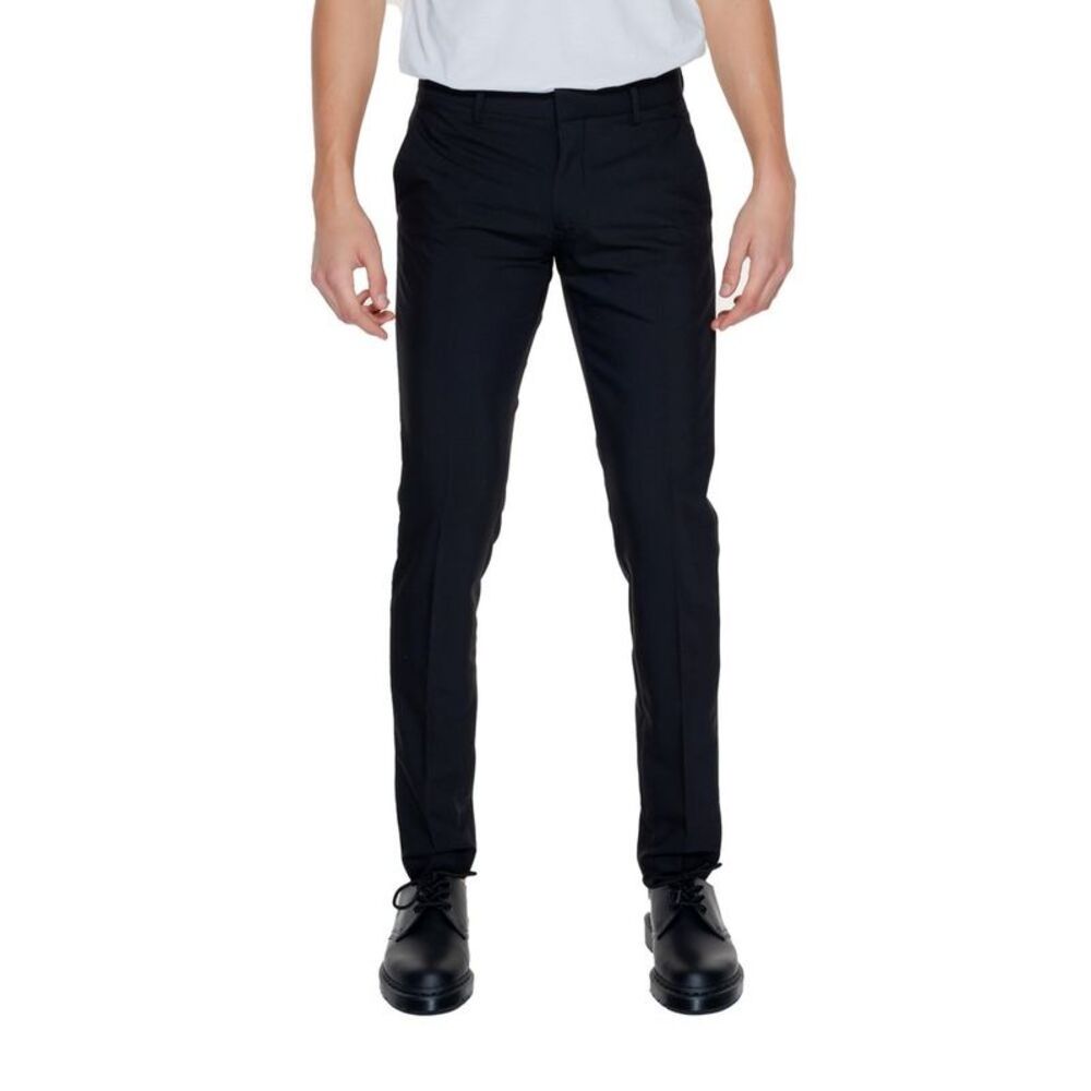 Antony Morato Black Polyester Dress Men's Pants
